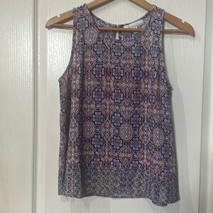 Fourteenth Place  size S sleeveless, multicolor top NWOT